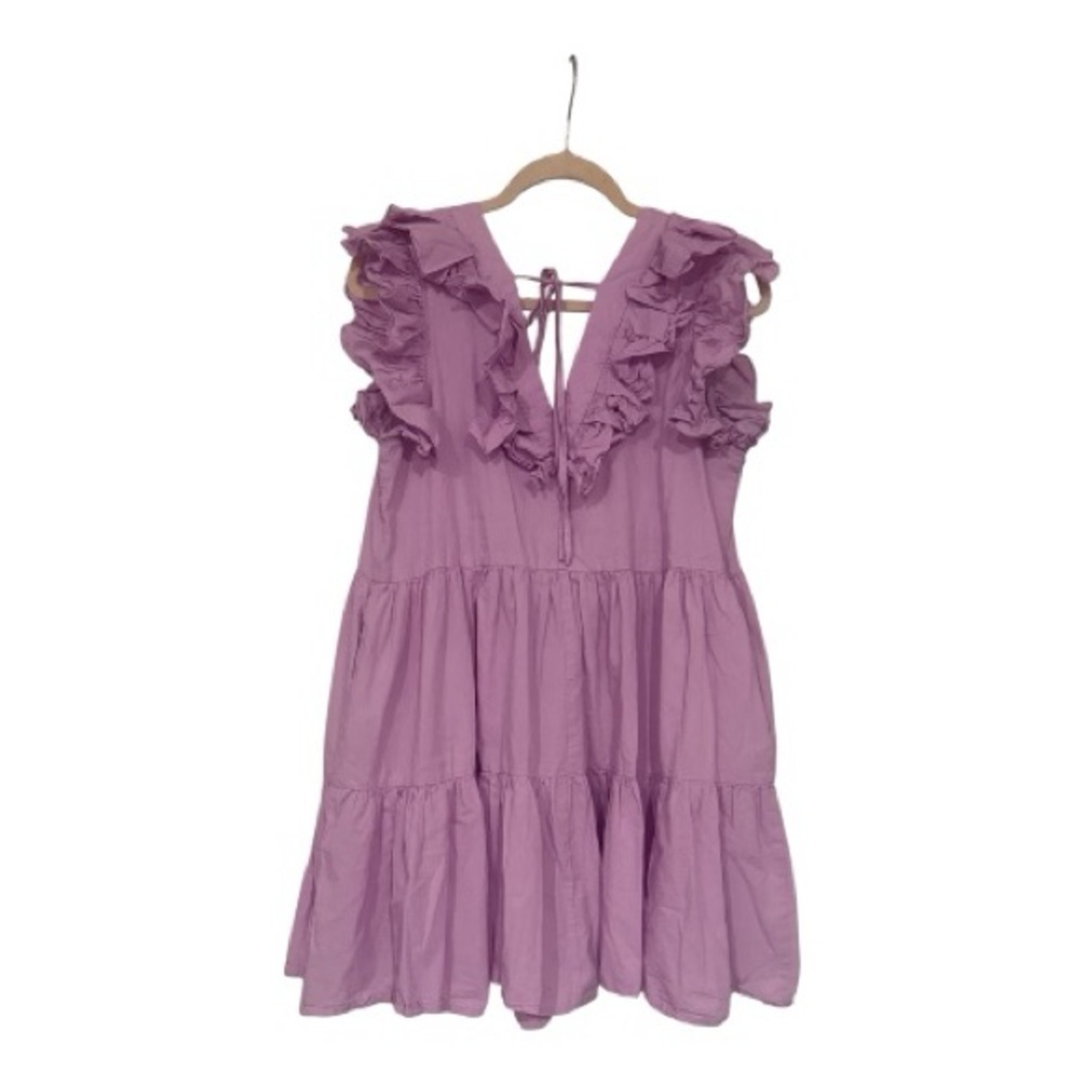Pinch | Lavender Ruffle Mini Dress - Picture 2 of 4